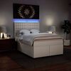 vidaXL &Kappa;&rho;&epsilon;&beta;ά&tau;&iota; Boxspring &mu;&epsilon; &Sigma;&tau;&rho;ώ&mu;&alpha; &Lambda;&epsilon;&upsilon;&kappa;ό 160x200&epsilon;&kappa;.&alpha;&pi;ό &Sigma;&upsilon;&nu;&theta;&epsilon;&tau;&iota;&kappa;ό &Delta;έ&rho;&mu;&alpha;
