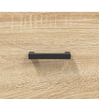 vidaXL Μπουφές Sonoma δρυς 34,5 x 34 x 180 εκ. από Επεξεργασμένο Ξύλο