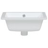 vidaXL Νιπτήρας Μπάνιου Ορθογώνιος Λευκός 39x30x18,5 εκ. Κεραμικός