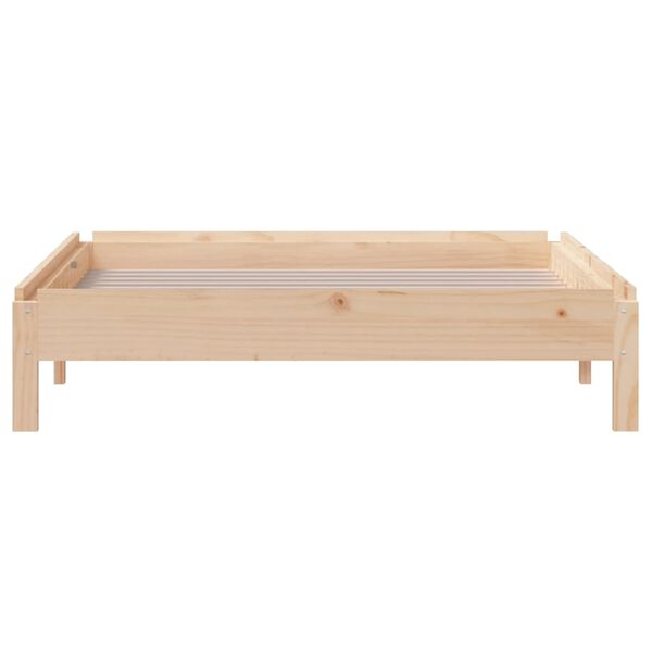 vidaXL Κρεβάτι Στοιβαζόμενο 75x190 εκ. από Μασίφ Ξύλο Πεύκου