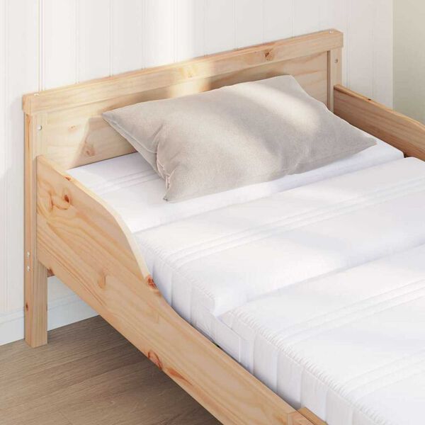 vidaXL Στρώμα Αφρού Λευκό 80 x 200 cm ύφασμα