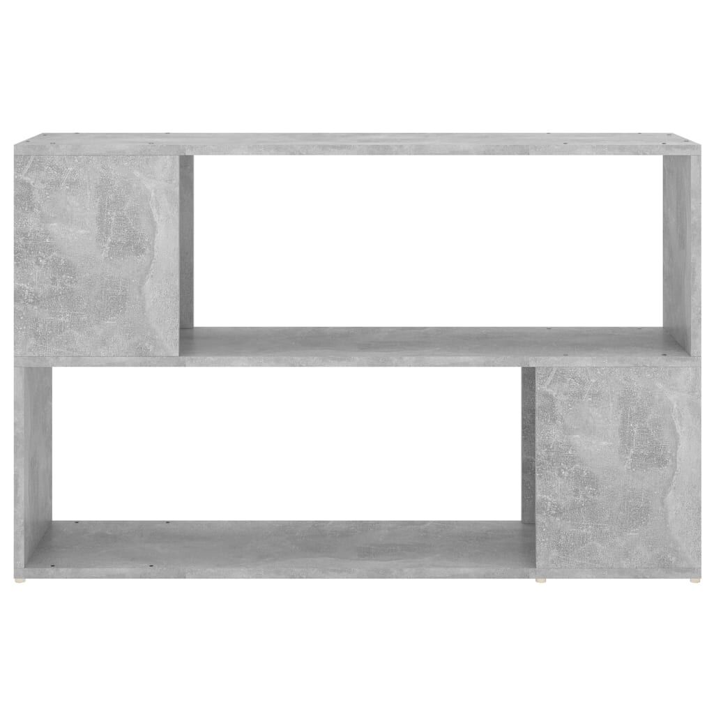 vidaXL Βιβλιοθήκη Γκρι Σκυροδέματος 100 x 24 x 63 εκ. Επεξεργασμ. Ξύλο