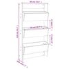 vidaXL Ζαρντινιέρα Τοίχου 3 Επιπέδων 60x18,5x110 εκ. Μασίφ Ξύλο Πεύκου