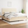 vidaXL &Kappa;&rho;&epsilon;&beta;ά&tau;&iota; Boxspring &mu;&epsilon; &Sigma;&tau;&rho;ώ&mu;&alpha; &Kappa;&rho;&epsilon;&mu; 200x200 &epsilon;&kappa;. &Upsilon;&phi;&alpha;&sigma;&mu;ά&tau;&iota;&nu;&omicron;