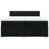 vidaXL &Kappa;&rho;&epsilon;&beta;ά&tau;&iota; Boxspring &mu;&epsilon; &Sigma;&tau;&rho;ώ&mu;&alpha; &Mu;&alpha;ύ&rho;&omicron; 200x200 &epsilon;&kappa;. &Upsilon;&phi;&alpha;&sigma;&mu;ά&tau;&iota;&nu;&omicron;