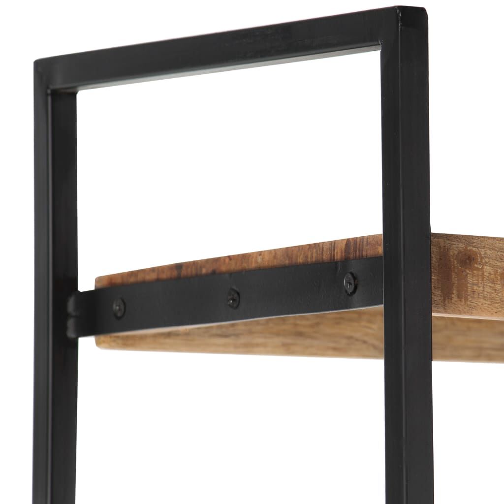 vidaXL Βιβλιοθήκη με 4 Επίπεδα 124x30x180 εκ. Ακατέργαστο Ξύλο Μάνγκο