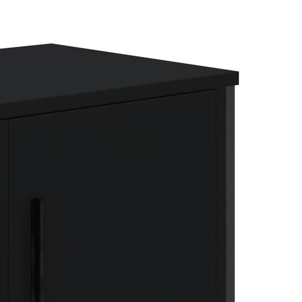 vidaXL Έπιπλο Τηλεόρασης Μαύρο 180x34x41 εκ. από Επεξεργ. Ξύλο