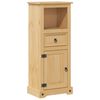 vidaXL Ντουλάπι Μπάνιου Corona 45x33x110 εκ. από Μασίφ Ξύλο Πεύκου