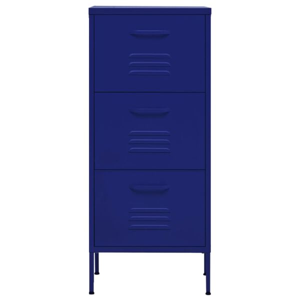 vidaXL Ντουλάπι Αποθήκευσης Ναυτικό Μπλε 42,5x35x101,5 εκ. από Ατσάλι