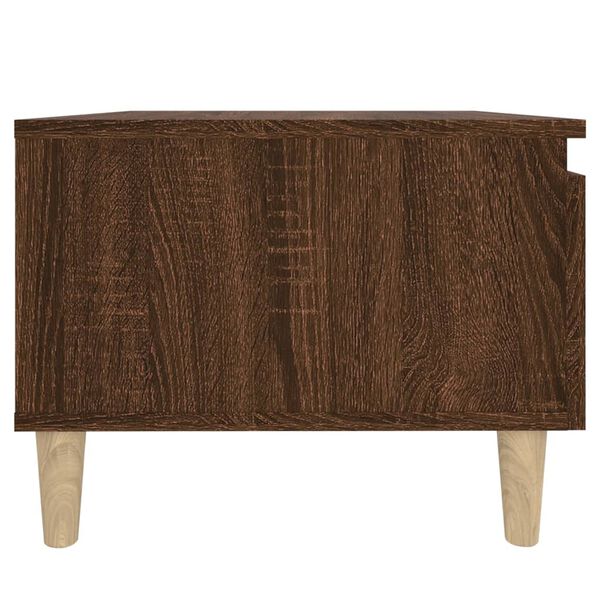 vidaXL Τραπέζι Βοηθητικό Καφέ Δρυς 50x46x35 εκ. Επεξεργασμένο Ξύλο