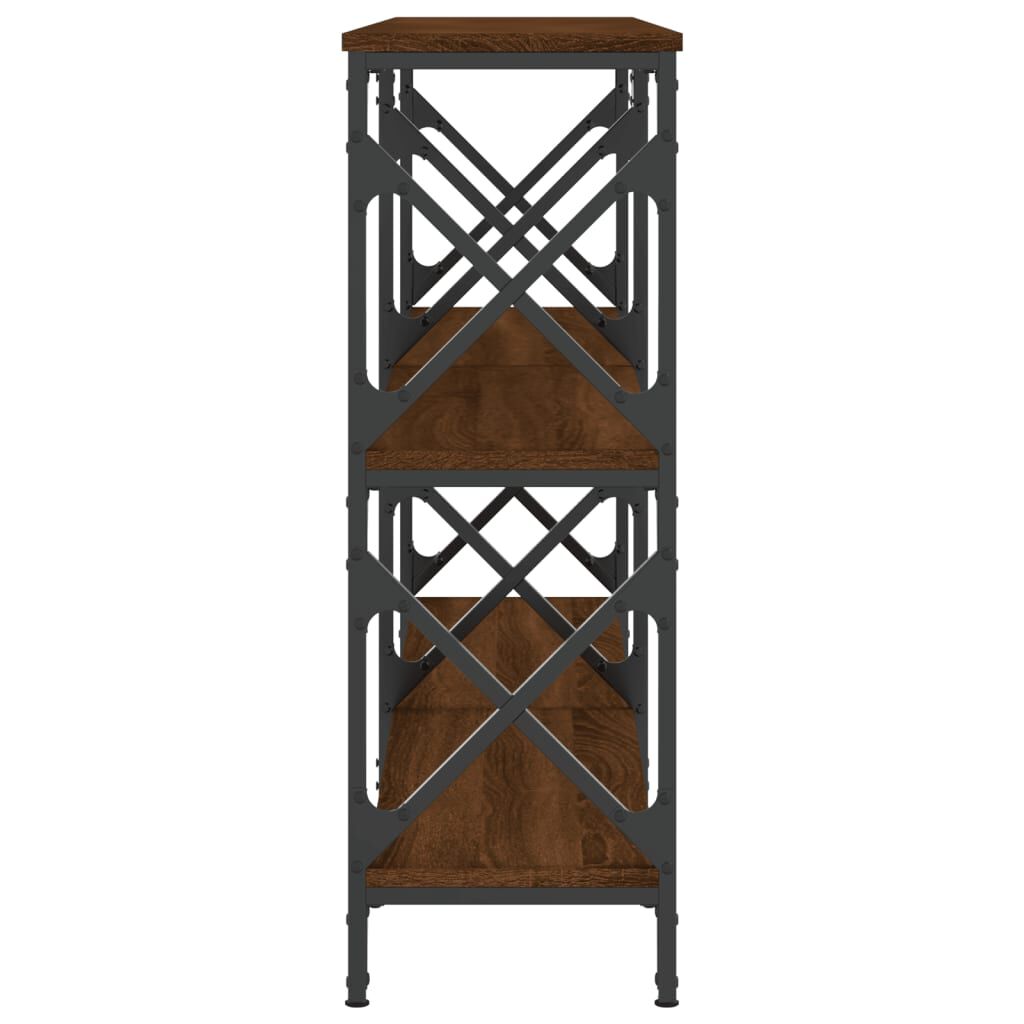 vidaXL Τραπέζι Κονσόλα Καφέ Δρυς 156x28x80,5 εκ. Επεξεργασμένο Ξύλο