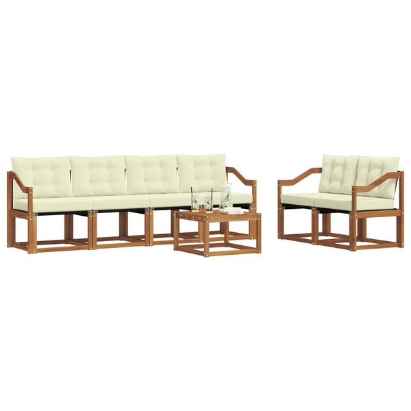 vidaXL &Sigma;&epsilon;&iota;&rho;ά &Kappa;&alpha;&nu;&alpha;&pi;έ &Epsilon;&xi;&omega;&tau;&epsilon;&rho;&iota;&kappa;&omicron;ύ &mu;&epsilon; &mu;&alpha;&xi;&iota;&lambda;ά&rho;&iota; 7 pcs &Phi;&upsilon;&sigma;&iota;&kappa;ό &kappa;&alpha;&iota; &Kappa;&rho;έ&mu;&alpha;