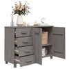vidaXL Συρταριέρα HAMAR Αν. Γκρι 113 x 40 x 80εκ. Μασίφ Ξύλο Πεύκου