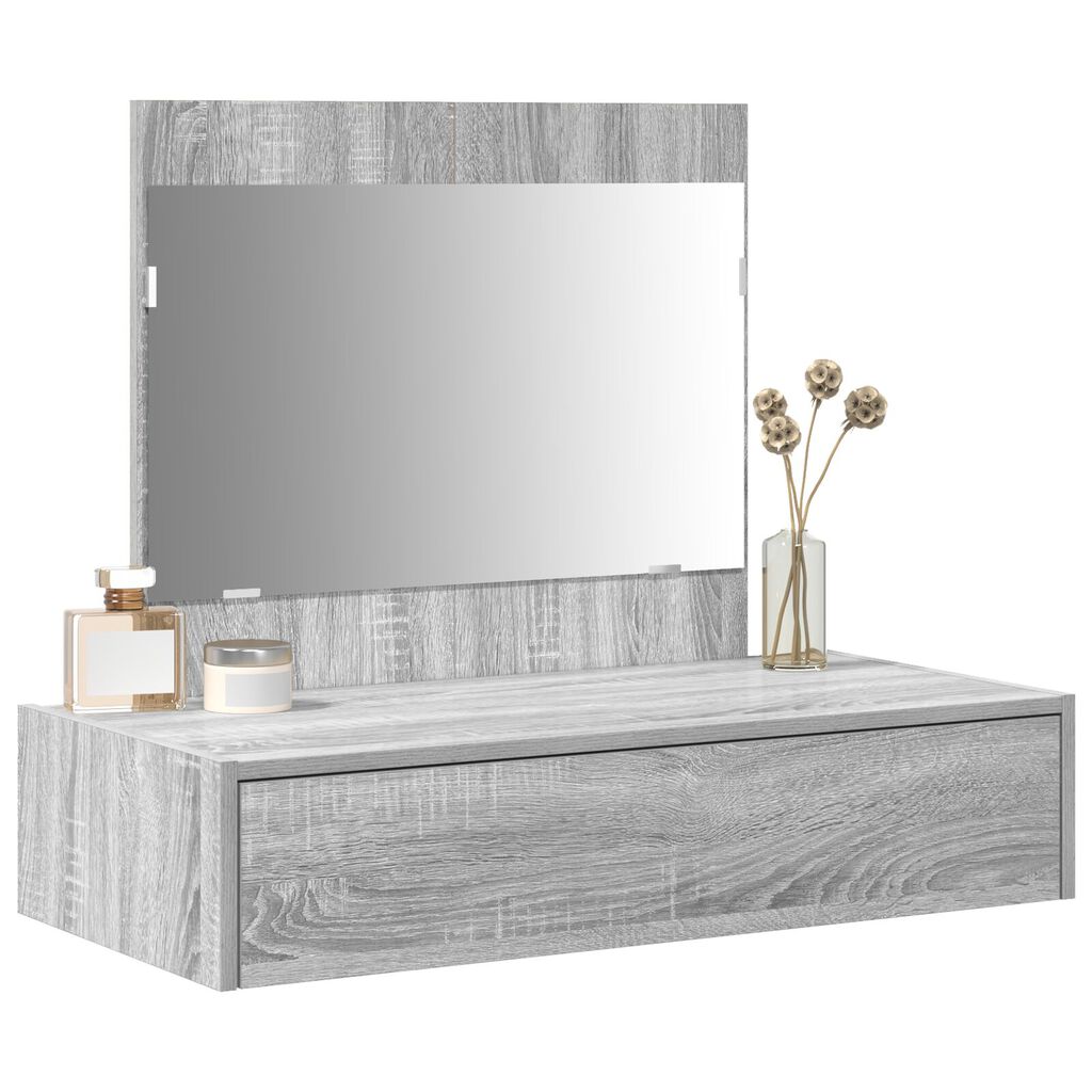 vidaXL Τοίχος με Είδη Περιποίησης Γκρι Sonoma 83x40x70 εκ
