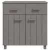 vidaXL Ντουλάπι Αποθήκευσης Ανοιχτό Γκρι 79x40x80 εκ Μασίφ Ξύλο Πεύκου