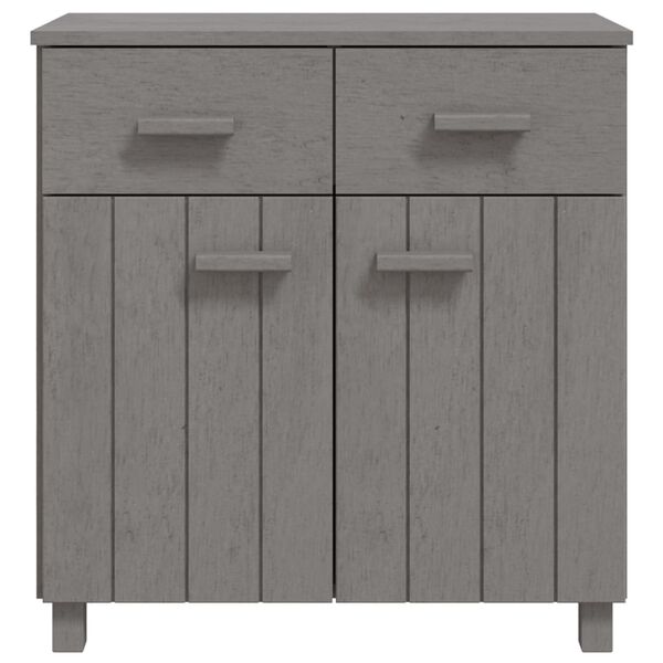vidaXL Ντουλάπι Αποθήκευσης Ανοιχτό Γκρι 79x40x80 εκ Μασίφ Ξύλο Πεύκου