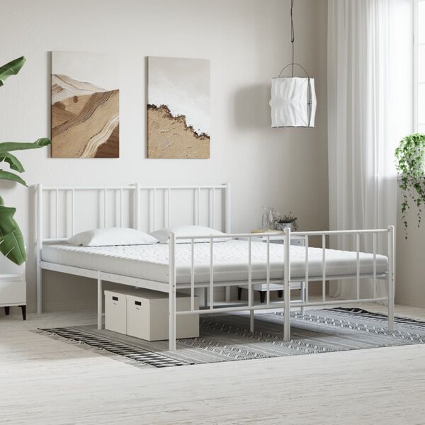 vidaXL Στρώμα Αφρού 7 Ζωνών Σκληρότητα 20 ILD Λευκό 200x220 εκ.