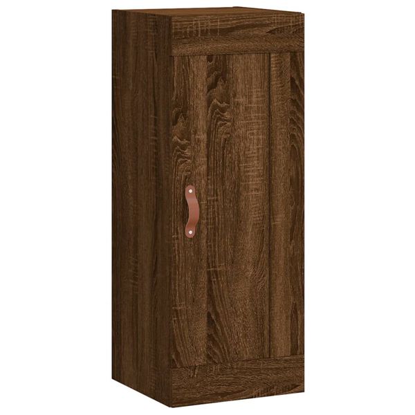 vidaXL Ντουλάπι Τοίχου Καφέ Δρυς 34,5 x 34 x 90 εκ. από Επεξεργ. Ξύλο