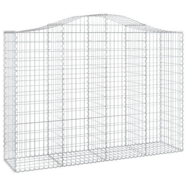 vidaXL Συρματοκιβώτια Τοξωτά 14 τεμ. 200x50x140/160 εκ. Γαλβαν. Ατσάλι