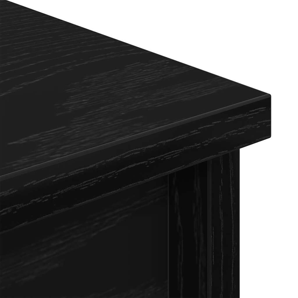 vidaXL Ντουλάπι Μαύρη δρυς 50x35x180 εκ. από Επεξεργασμένο Ξύλο