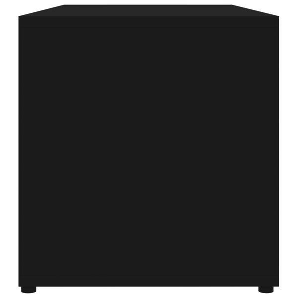 vidaXL Έπιπλο Τηλεόρασης Μαύρο 80 x 34 x 36 εκ. από Επεξ. Ξύλο