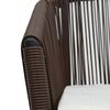 vidaXL Σετ Επίπλων Bistro 3 Τεμαχίων Καφέ Ρατάν Πολυαιθ. με Μαξιλάρια