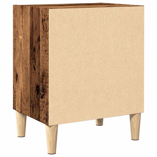 vidaXL ντουλάπι κομοδίνου Παλιό ξύλο 40x30x50 cm Κατασκευασμένο ξύλο