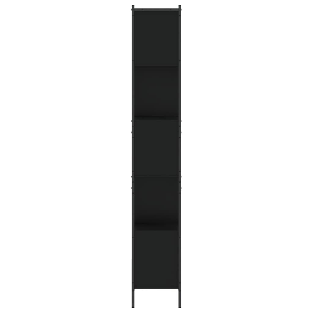 vidaXL Βιβλιοθήκη Μαύρη 72 x 28 x 172 εκ. από Επεξεργασμένο Ξύλο