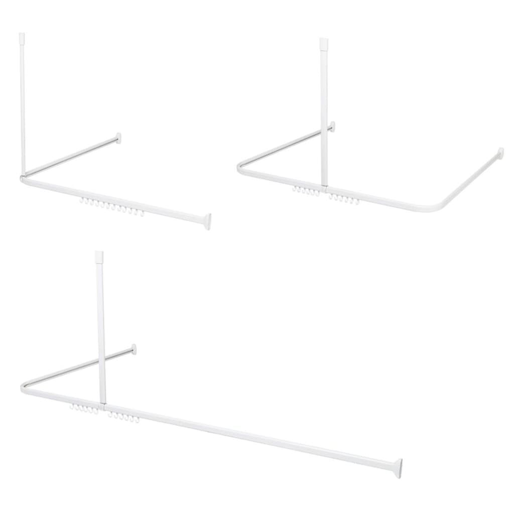 Sealskin Σιδηρόδρομος Κουρτίνας Μπάνιου Σετ Easy Roll Λευκό