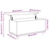 vidaXL Τραπεζάκι Σαλονιού Γκρι Sonoma 90x44,5x45 εκ.Επεξεργασμένο Ξύλο
