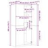 vidaXL Ντουλάπα Χρώμα Sonoma Δρυς 90 x 52 x 200 εκ. από Επεξ. Ξύλο