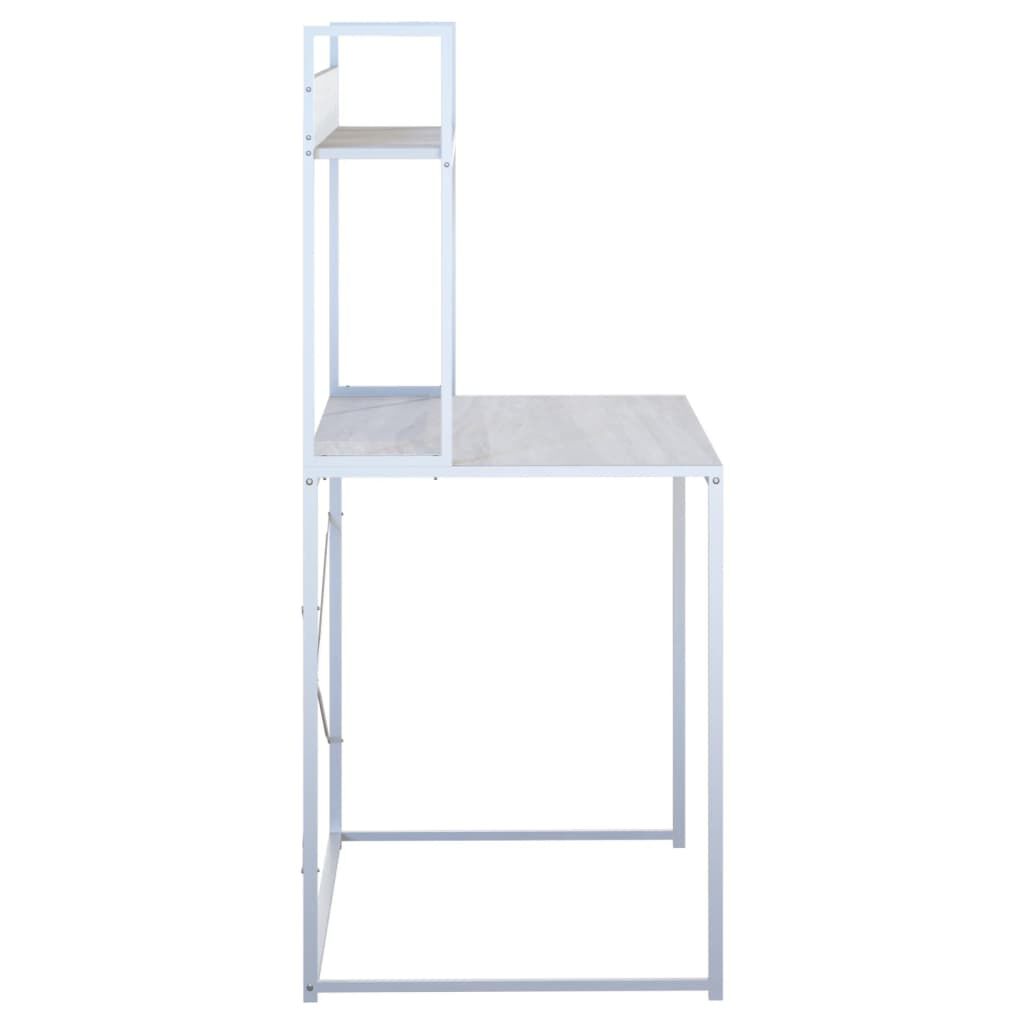 vidaXL Γραφείο Υπολογιστή Λευκό 110 x 60 x 138 εκ. Επεξεργασμένο Ξύλο
