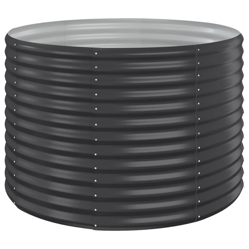 vidaXL Ζαρντινιέρα Ανθρακί 100x100x68εκ Ατσάλι με Ηλεκτρ. Βαφή Πούδρας