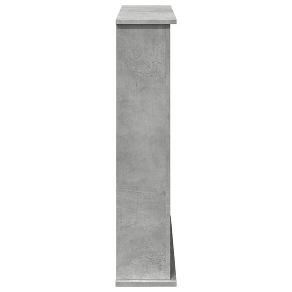 vidaXL Πλαίσιο Τζακιού Γκρι Σκυρ. 75x20x87,5 εκ. από Επεξ. Ξύλο