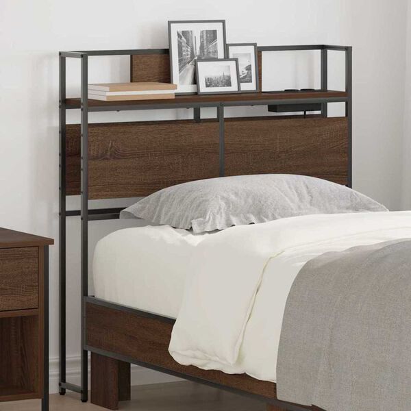 vidaXL Κεφαλάρι Αποθήκης Καφέ δρυς 75 cm Επεξεργασμένο ξύλο