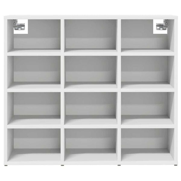 vidaXL Ντουλάπα Παπουτσιών Λευκό 77.5 x 30 x 67 εκ. Επεξεργασμένο ξύλο