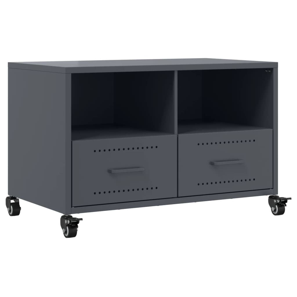 vidaXL Έπιπλο Τηλεόρασης Μαύρο 68x39x43,5 εκ. Χάλυβας
