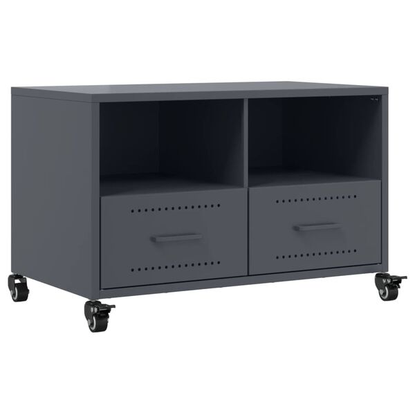 vidaXL Έπιπλο Τηλεόρασης Μαύρο 68x39x43,5 εκ. Χάλυβας