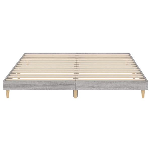 vidaXL Πλαίσιο Κρεβατιού Γκρι Sonoma 120x200 εκ. Επεξεργασμένο Ξύλο