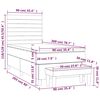 vidaXL &Kappa;&rho;&epsilon;&beta;ά&tau;&iota; Boxspring &mu;&epsilon; &Sigma;&tau;&rho;ώ&mu;&alpha; &Sigma;&kappa;&omicron;ύ&rho;&omicron; &Mu;&pi;&lambda;&epsilon; 90x200 &epsilon;&kappa;. &Beta;&epsilon;&lambda;&omicron;ύ&delta;&iota;&nu;&omicron;