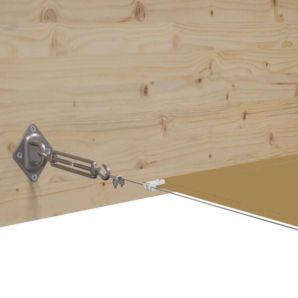 vidaXL Τέντα Κάθετη Μπεζ 180 x 1200 εκ. από Ύφασμα Oxford