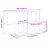 vidaXL Ράφι Τοίχου Sonoma Δρυς 100x20x53 εκ. από Επεξεργασμένο Ξύλο