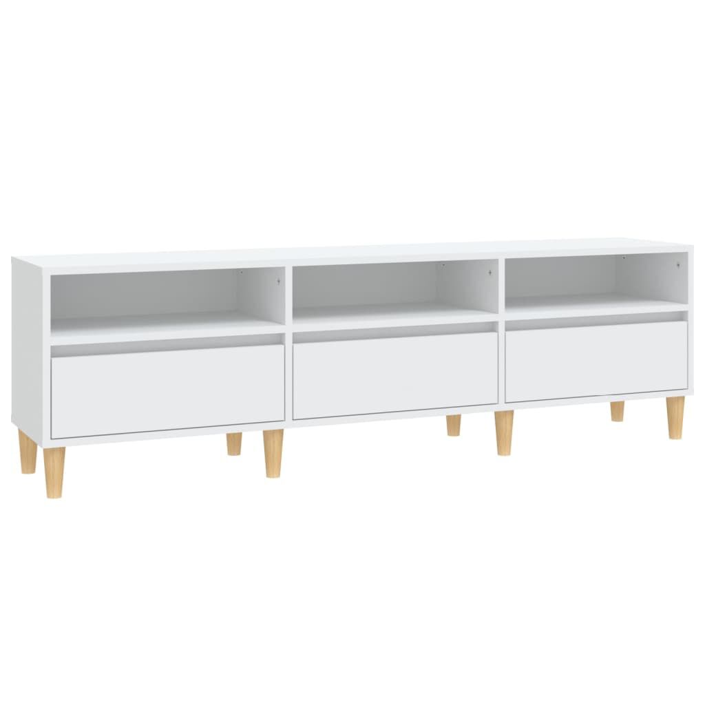 vidaXL Έπιπλο Τηλεόρασης Λευκό 150x30x44,5 εκ. Επεξεργασμένο Ξύλο