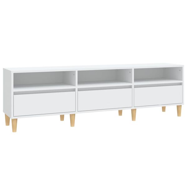 vidaXL Έπιπλο Τηλεόρασης Λευκό 150x30x44,5 εκ. Επεξεργασμένο Ξύλο