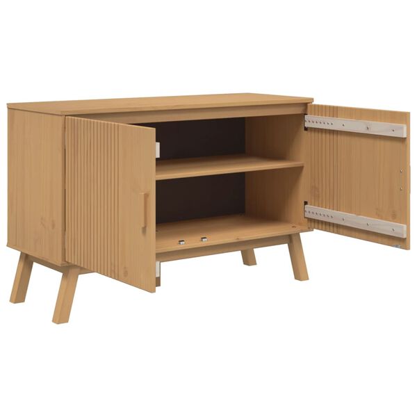 vidaXL Μπουφές OLDEN Καφέ 114 x 43 x 73,5 εκ. από Μασίφ Ξύλο Πεύκου