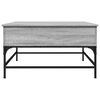 vidaXL Τραπεζάκι Σαλονιού Γκρι Sonoma 80x80x45 εκ. Επεξ. Ξύλο/Μέταλλο