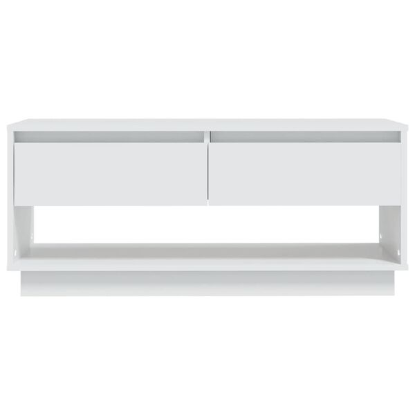 vidaXL Έπιπλο Τηλεόρασης Λευκό 102 x 41 x 44 εκ. από Επεξ. Ξύλο