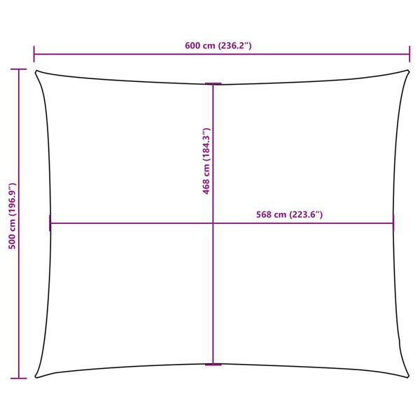 vidaXL Πανί Σκίασης Ορθογώνιο Taupe 5 x 6 μ. από Ύφασμα Oxford