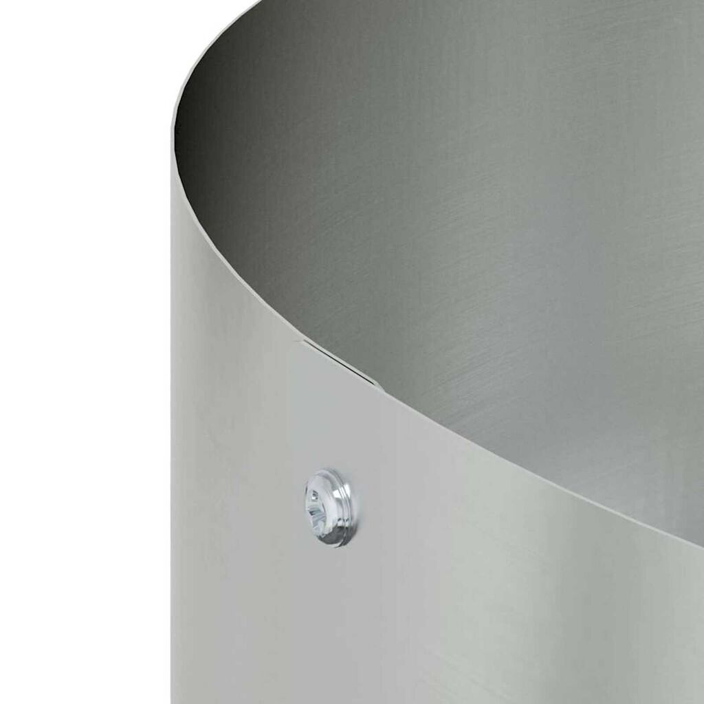 vidaXL Γλάστρα Κήπου Ασημί 30 x 30 x 20 cm Γαλβανισμένος χάλυβας