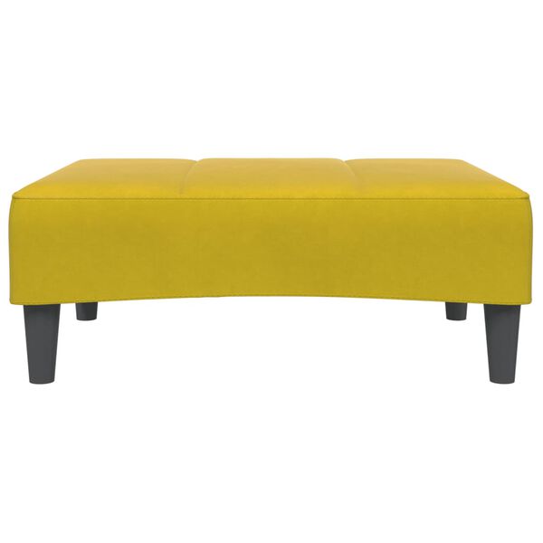 vidaXL Σκαμπό/Υποπόδιο Κίτρινο 77x55x31 εκ. Βελούδινο